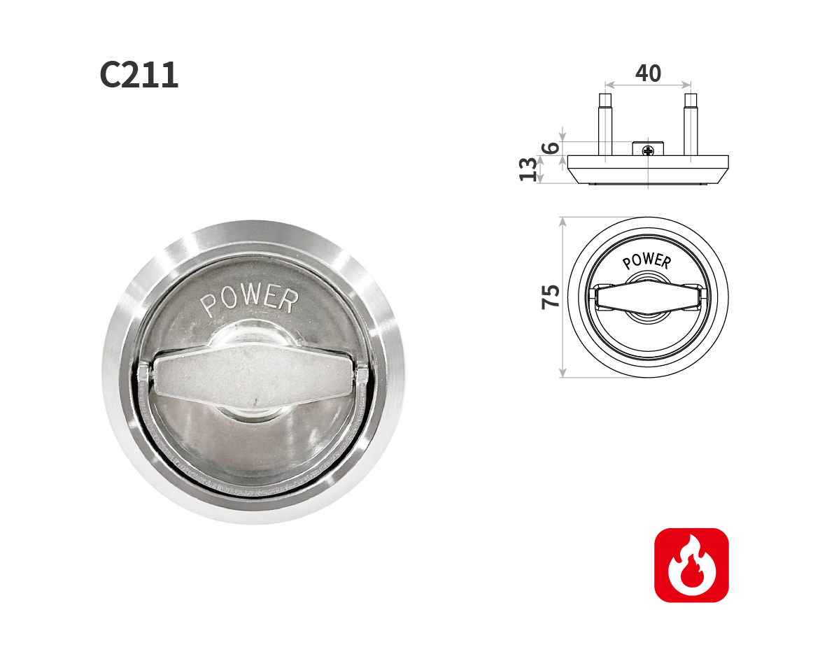 POWER J5115-C203 房門鎖